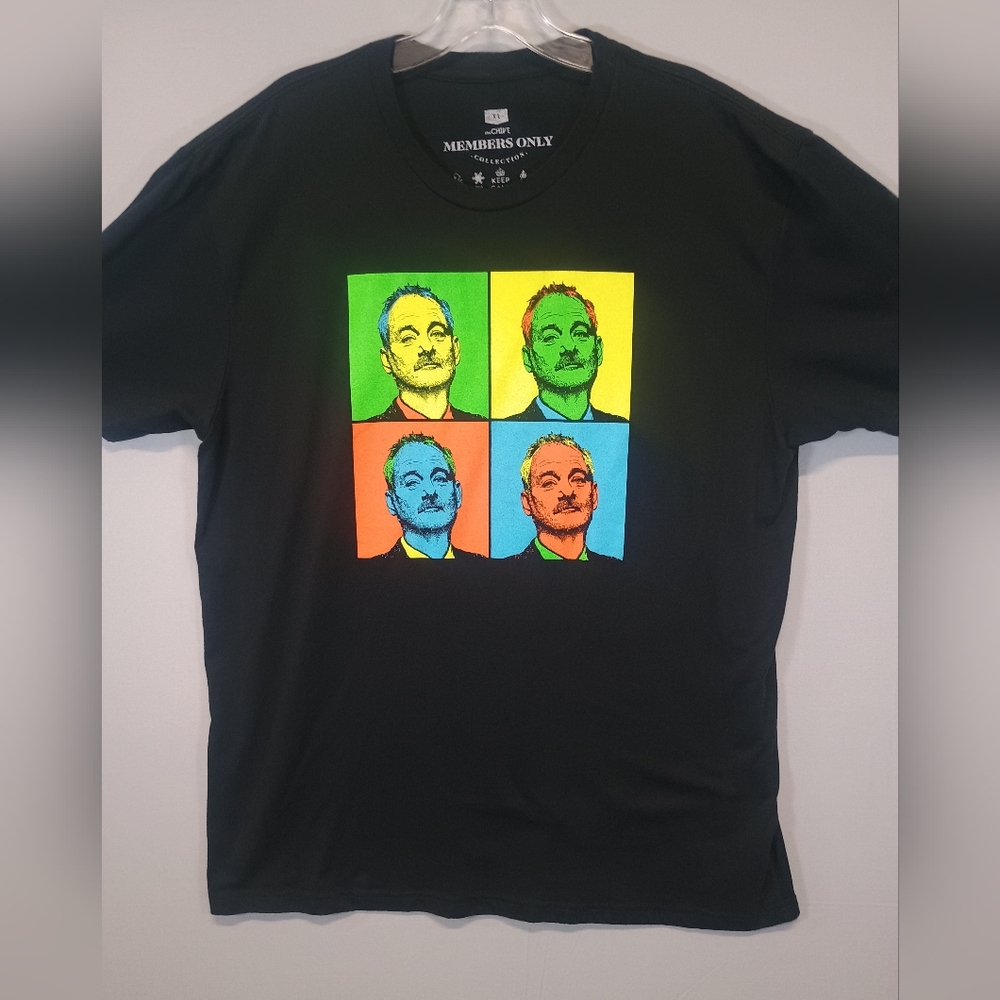 theCHIVE Members Only Men’s XL Graphic T-Shirt Black Pop Art Bill